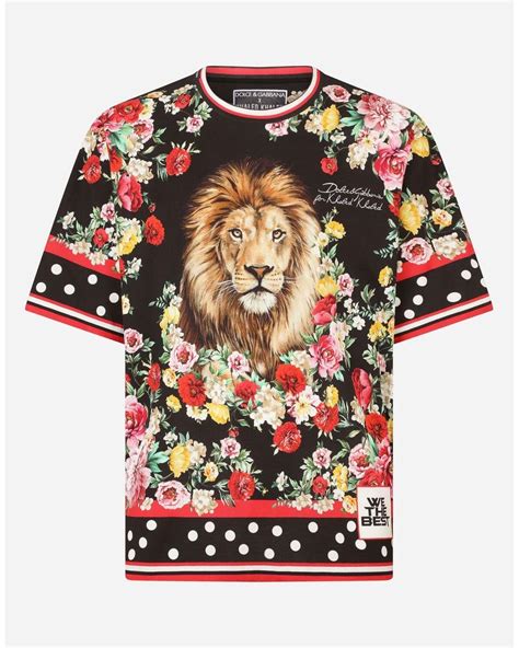 dolce gabbana lion shirt|dolce gabbana denim shirt.